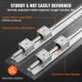 Linear Guide Rail Set, SBR20 1800mm, 2 PCS 70.9 in/1800 mm SBR20 Guide Rails and 4 PCS SBR20UU Slide Blocks, Linear Rails and Bearings Kit for Automated Machines DIY Project CNC Router Machines Image 6