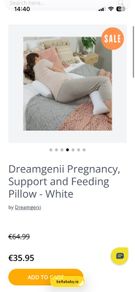 DreamGenii pregnancy support pillow