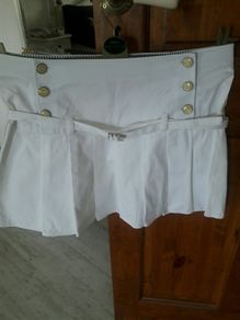 Ladies White pleated Tommy Hilfiger tennis skirt Size 14