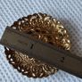 Vintage Sugared glass brooch Image 5