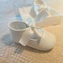 Brand new baby girl ivory christening shoes size 18 Image 4