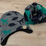 Boys Dino hat and snood set Image 2