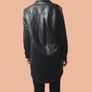 H&M Black Faux Leather Shirt Dress  Size S Image 6