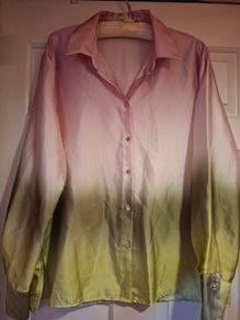Zara satin tie dye shirt