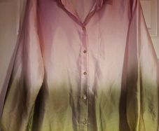 Zara satin tie dye shirt
