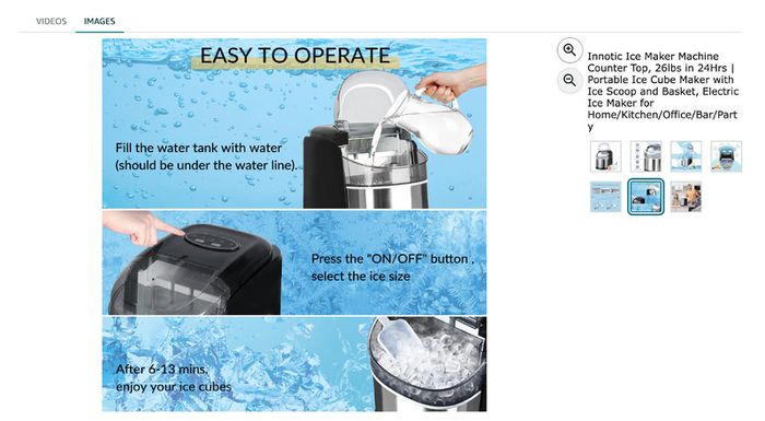 Counter top Ice Making Machine