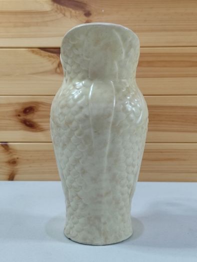 Price Bros Vintage mid-century jug vase cream leaf pattern made in England