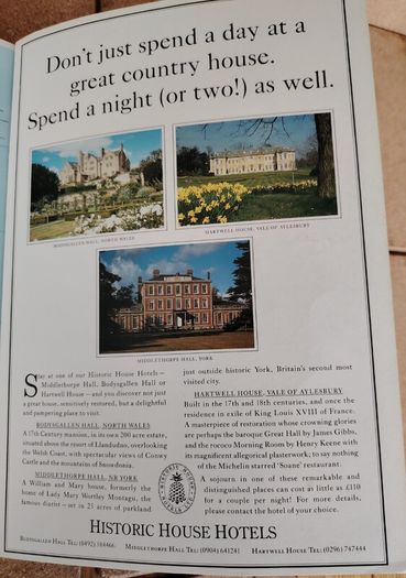 Historic Houses Castles and Gardens 1993 - Great Britain & Ireland (VG Condition)