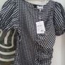 ganni check mini dress size 12 Image 3