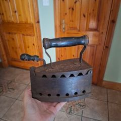 Old antique coal iron postage possible