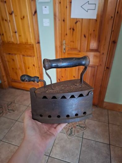 Old antique coal iron postage possible