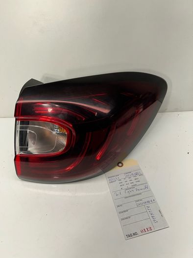 RENAULT CAPTUR Tail Light Rear Lamp O/S 2017 5 Door Hatchback RH  A2l16b26s