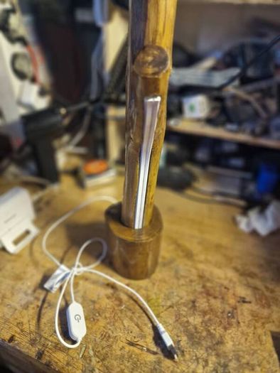 Hand crafted cob light desk lamp