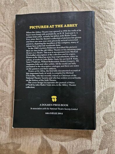Pictures At The Abbey. The Collection Of The Irish National Theatre. By Lennox Robinson & Michael O' Haodha. First Edition Paperback In Good Condition.  See Photos For Same.