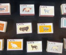 13 Vintage Cats Matchboxes
