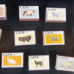 13 Vintage Cats Matchboxes