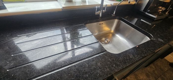 Large Premium L-Shaped Kitchen with Steel Grey Granite & Full Appliances (Buyer Disassembles)
