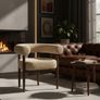 Puffy Dining Chair  Modern Boucle Comfort Image 2