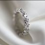Pandora Halo Hearts Eternity Ring New Size 56 Image 6