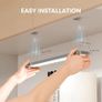 Under Cabinet Kitchen Lights Motion Sensor Dimmable 21cm 1500mAh 6500K LED Under Counter USB-C Rechargeable Wardrobe Sensor Indoor Night Lights for Kitchen Shelf Stairs Closet 2 Pack Image 8