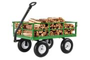 Steel Garden Cart 1200lbs Capacity Heavy Duty Wagon Cart 13in Tires