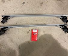 Silver roof bars for Isuzu Dmax / Kia Sportage