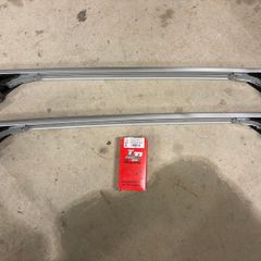 Silver roof bars for Isuzu Dmax / Kia Sportage