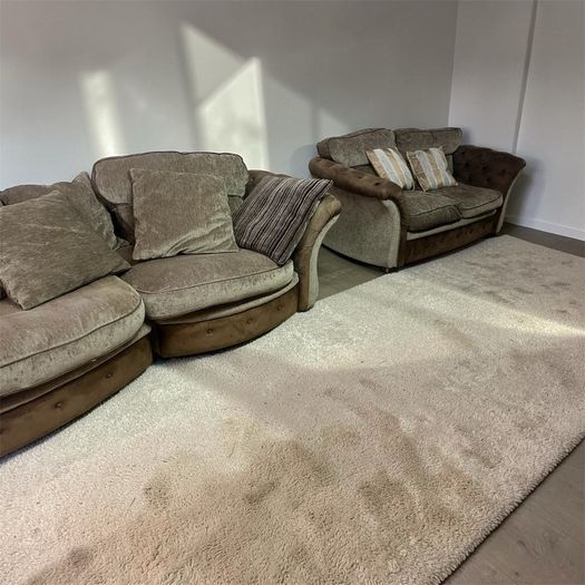 Brown 3+2 sofa set
