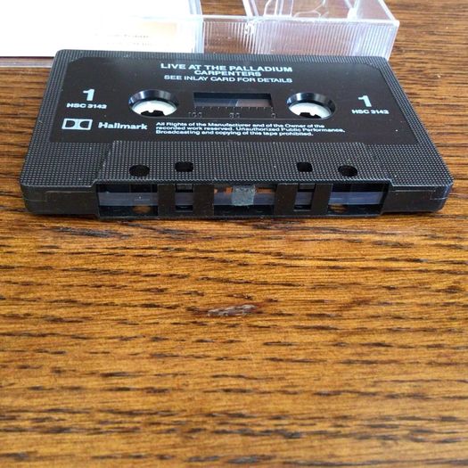 Carpenters live at the Palladium Audio cassette tape