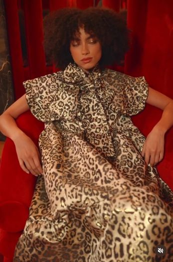 sister jane leopard bow dress