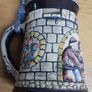 German Beer Stein Pewter Lid Vintage Made in Germany Image 6