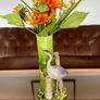 Antique Art Pottery Bretby Pottery 1890s Bamboo and Stork Large Spill Vase Image 2