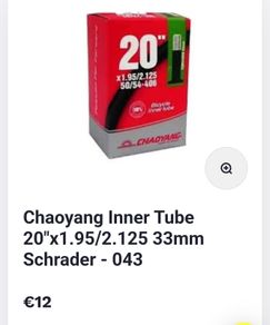 20 inch bike inner tube