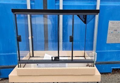 Glass Terrarium with Mesh 50x30x40 F