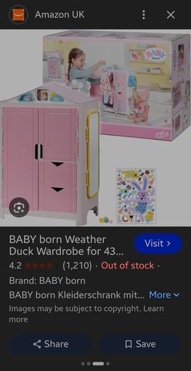 baby born wardrobe