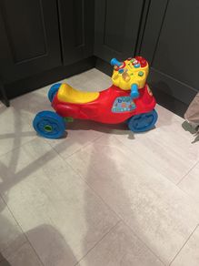Push along kids motorbike 2 in 1 learn and zoom ride on