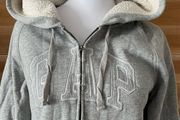 GAP hoodie full zip with fur lining Women ladies size M