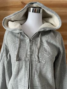 GAP hoodie full zip with fur lining Women ladies size M
