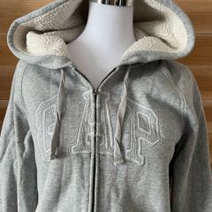 GAP hoodie full zip with fur lining Women ladies size M