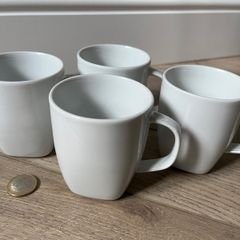 IKEA Espresso VARDERA Mug, white, 17 cl x4