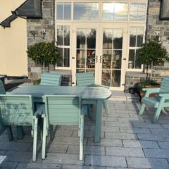 Solid wood garden furniture