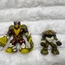 Gormiti Forest People Barbatus The Lord Of The Forests and Sporius the Terrible 2nd Series approx. 6 and 4 cm.  Please see photos Image 2