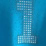 Turquoise turtleneck jumper front deco fits Xs s m Image 2