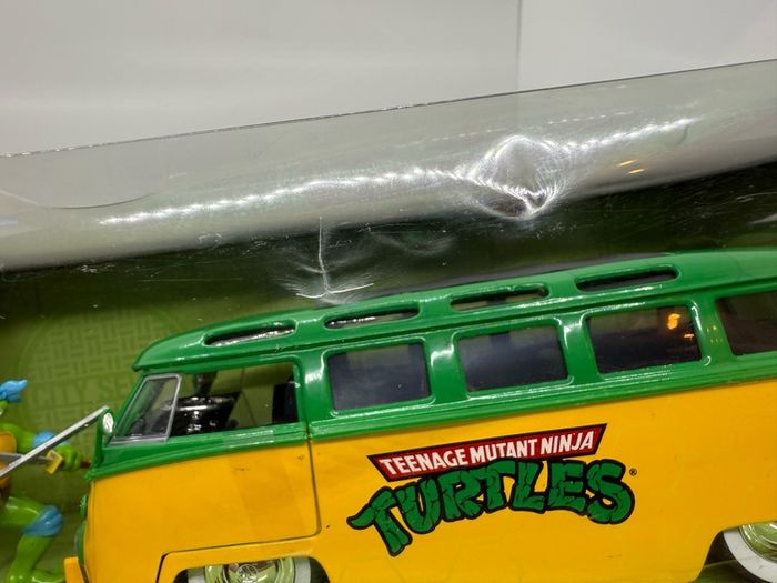 Jada 1:24 TMNT Teenage Mutant Ninja Turtles LEONARDO & 1962 VOLKSWAGEN VW BUS Model diecast die cast