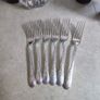 Set of 6 Wallace Brothers "Overlaid" Silverplate Forks No 1 Image 4