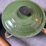 Le Creuset Cast Iron Moss Green Saucepan And Pot Set Image 4