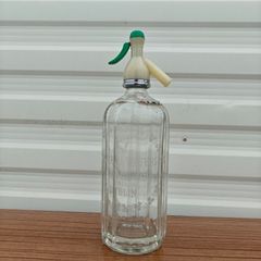 Antique Thwaites soda syphon Irish Soda Waters harp  bottle