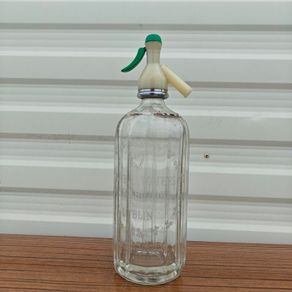 Antique Thwaites soda syphon Irish Soda Waters harp  bottle