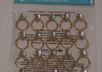 Jolee's Boutique - Scrapbooking Stickers - Wedding - Rings - Embellishments