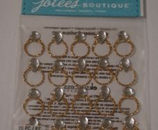 Jolee's Boutique - Scrapbooking Stickers - Wedding - Rings - Embellishments